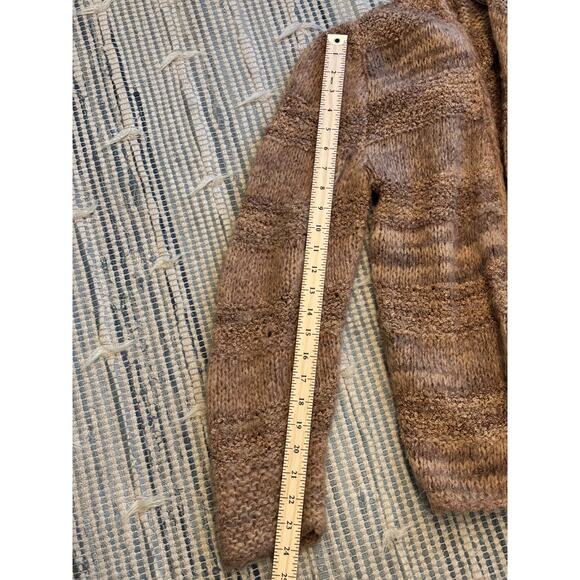 Vintage 80s Knit Cardigan The Broadway Made in Italy Wool Blend Ombre Women's L - Picture 8 of 8